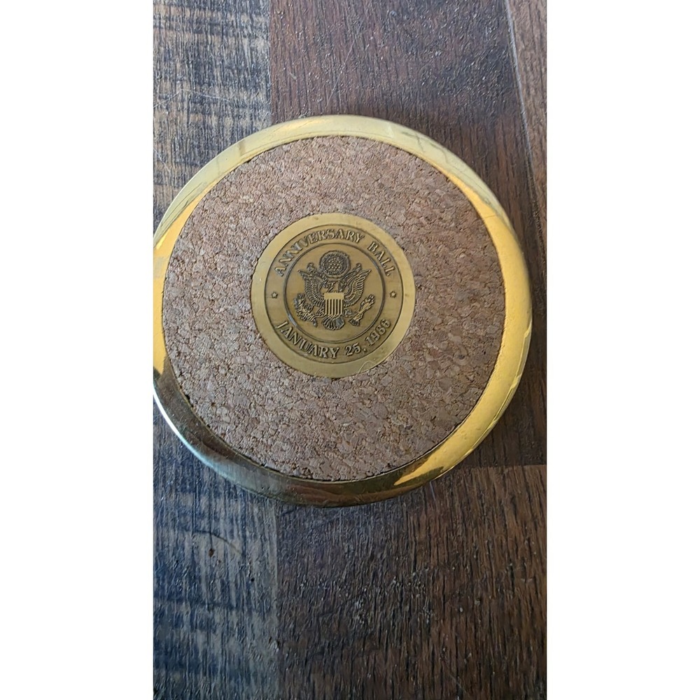 1986 Inauguration of the President & Vice Anniversary Ball Reagan & Bush coaster